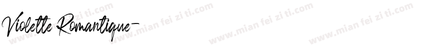 Violette Romantique字体转换